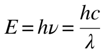 معادله تناسب کوانتوم انررژی با فرکانس نوسانات